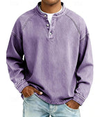 Logan | Long Sleeve Henley Shirt