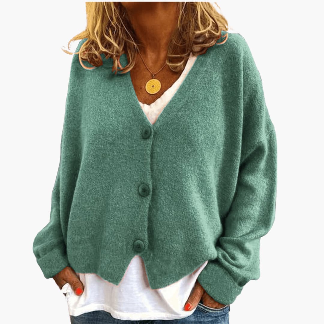 Avery | Relaxed V Neck Cardigan