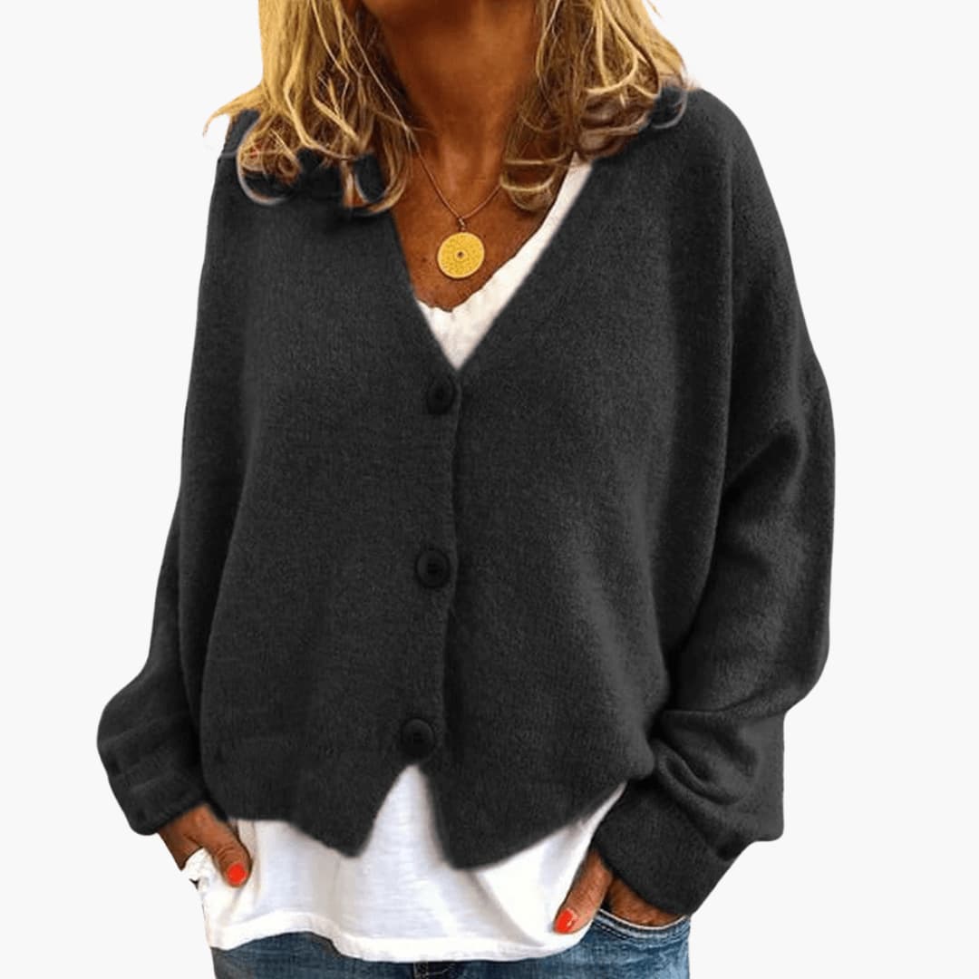 Avery | Relaxed V Neck Cardigan