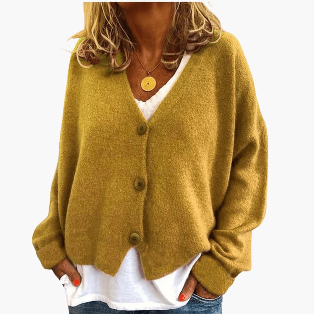 Avery | Relaxed V Neck Cardigan