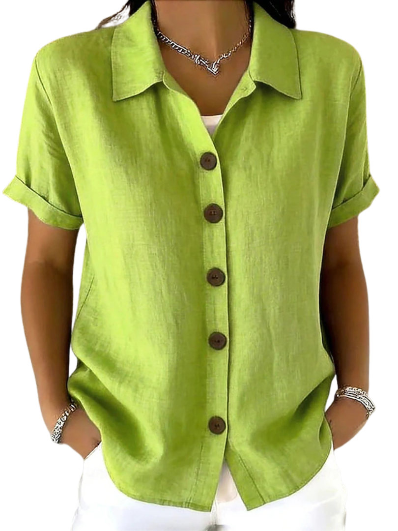 Gracie | Collared Button Down Blouse
