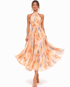 Aurora | Halter Neck Maxi Dress