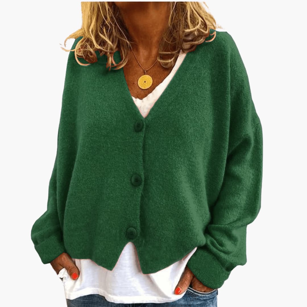 Avery | Relaxed V Neck Cardigan
