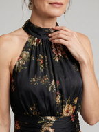 Sior | Floral Halter Neck Midi Dress