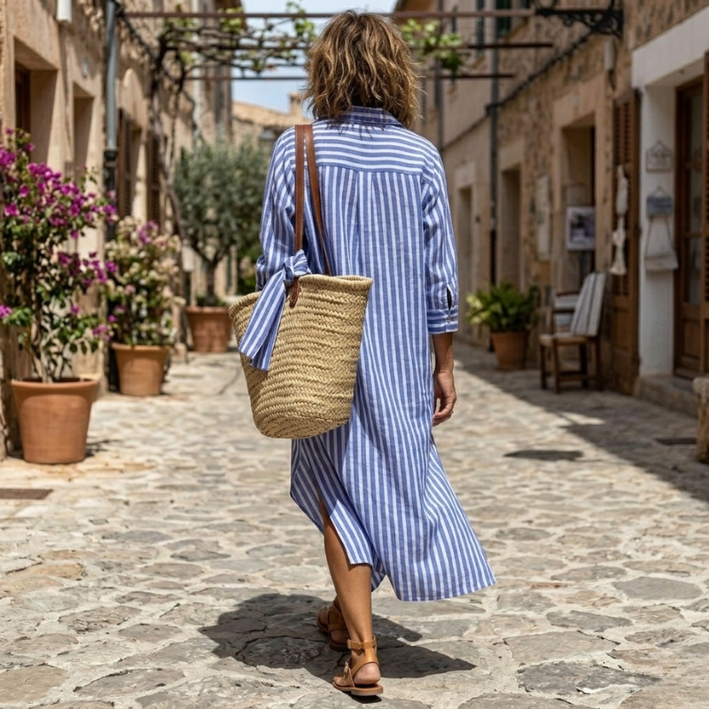 Willow | Elegant Striped Summer Dress