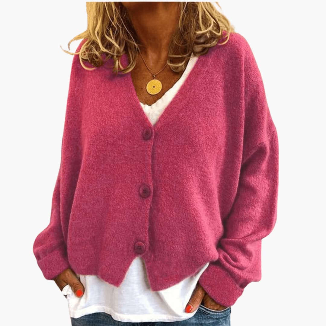 Avery | Relaxed V Neck Cardigan