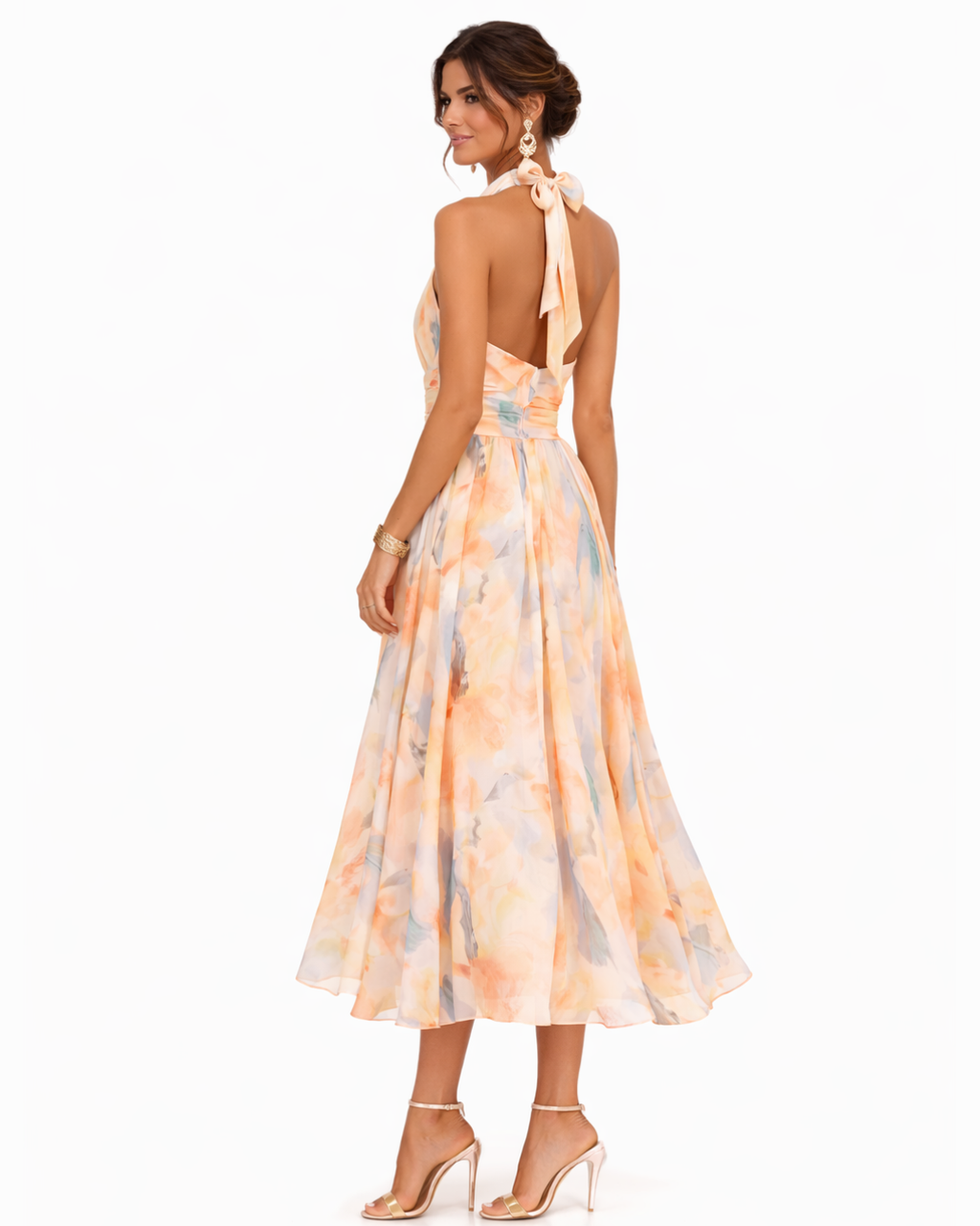 Aurora | Halter Neck Maxi Dress