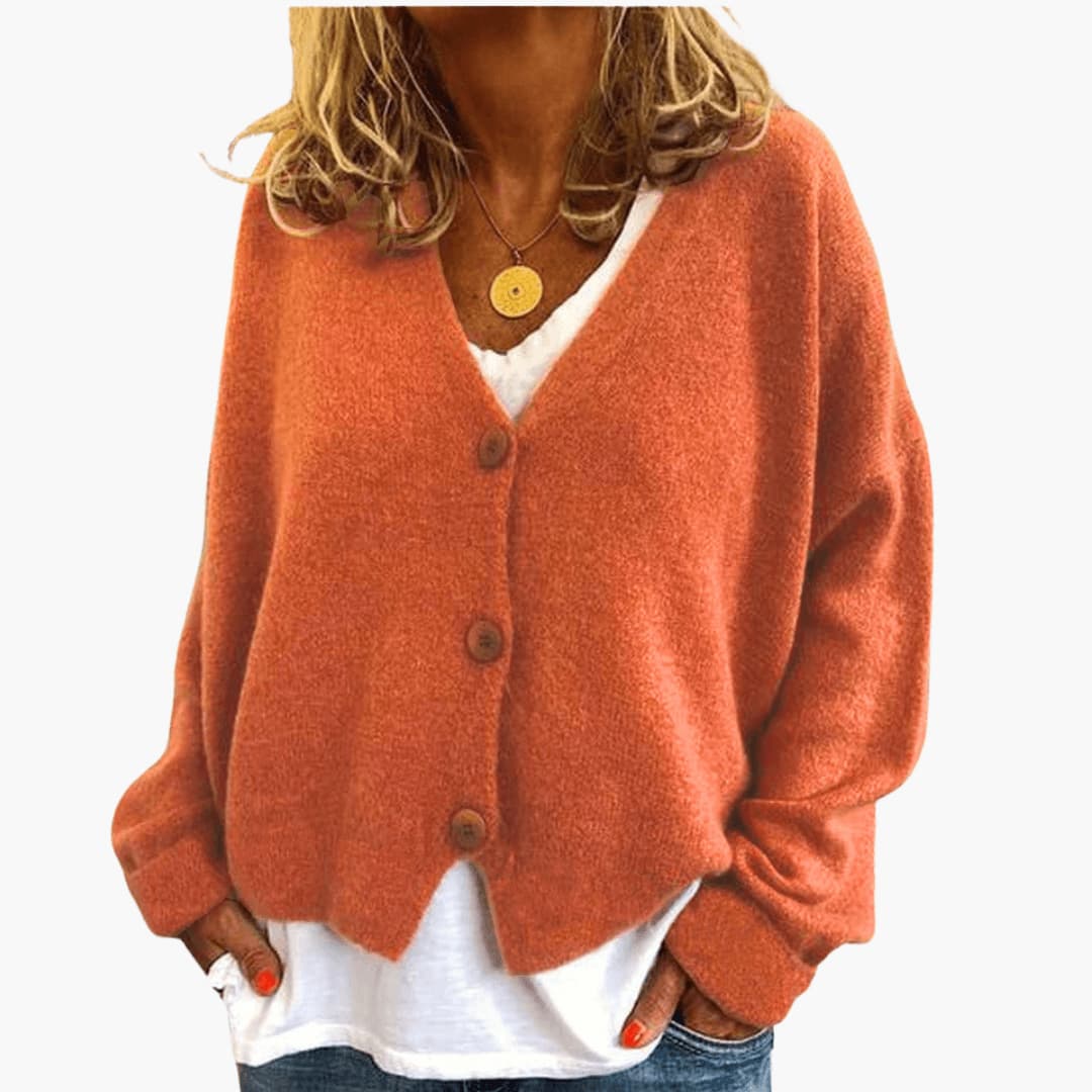 Avery | Relaxed V Neck Cardigan