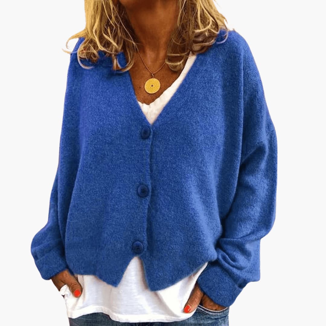 Avery | Relaxed V Neck Cardigan