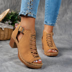 Nessa | Lattice-Heel Sandals