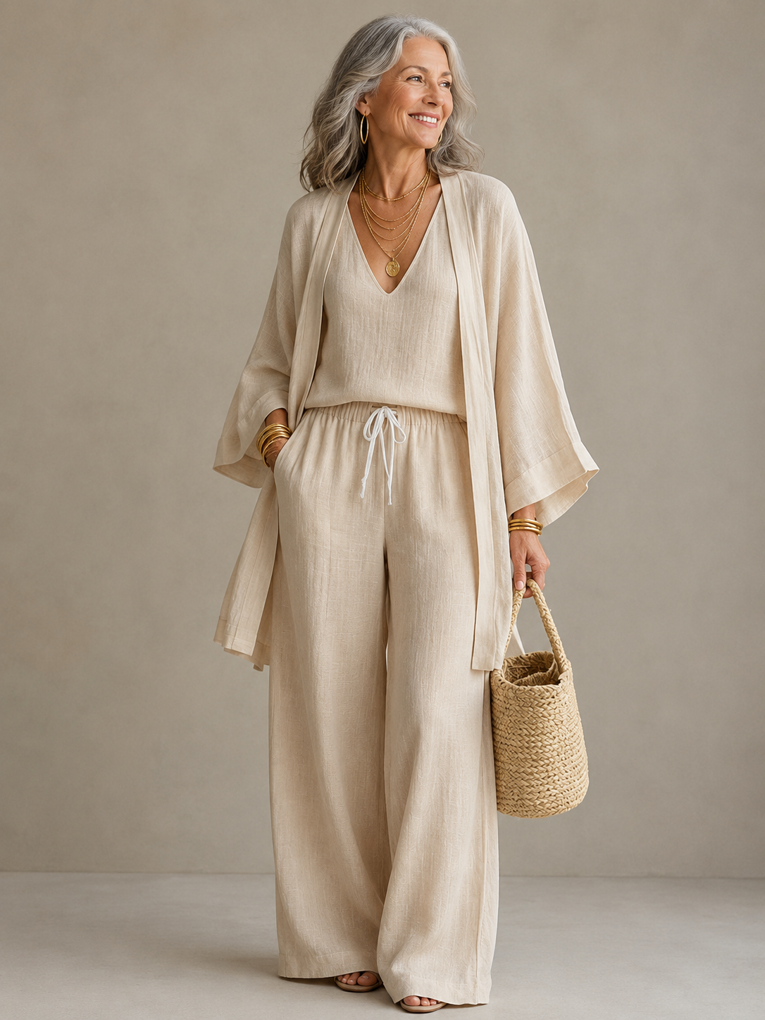 Elena | Wide Leg Pants Set