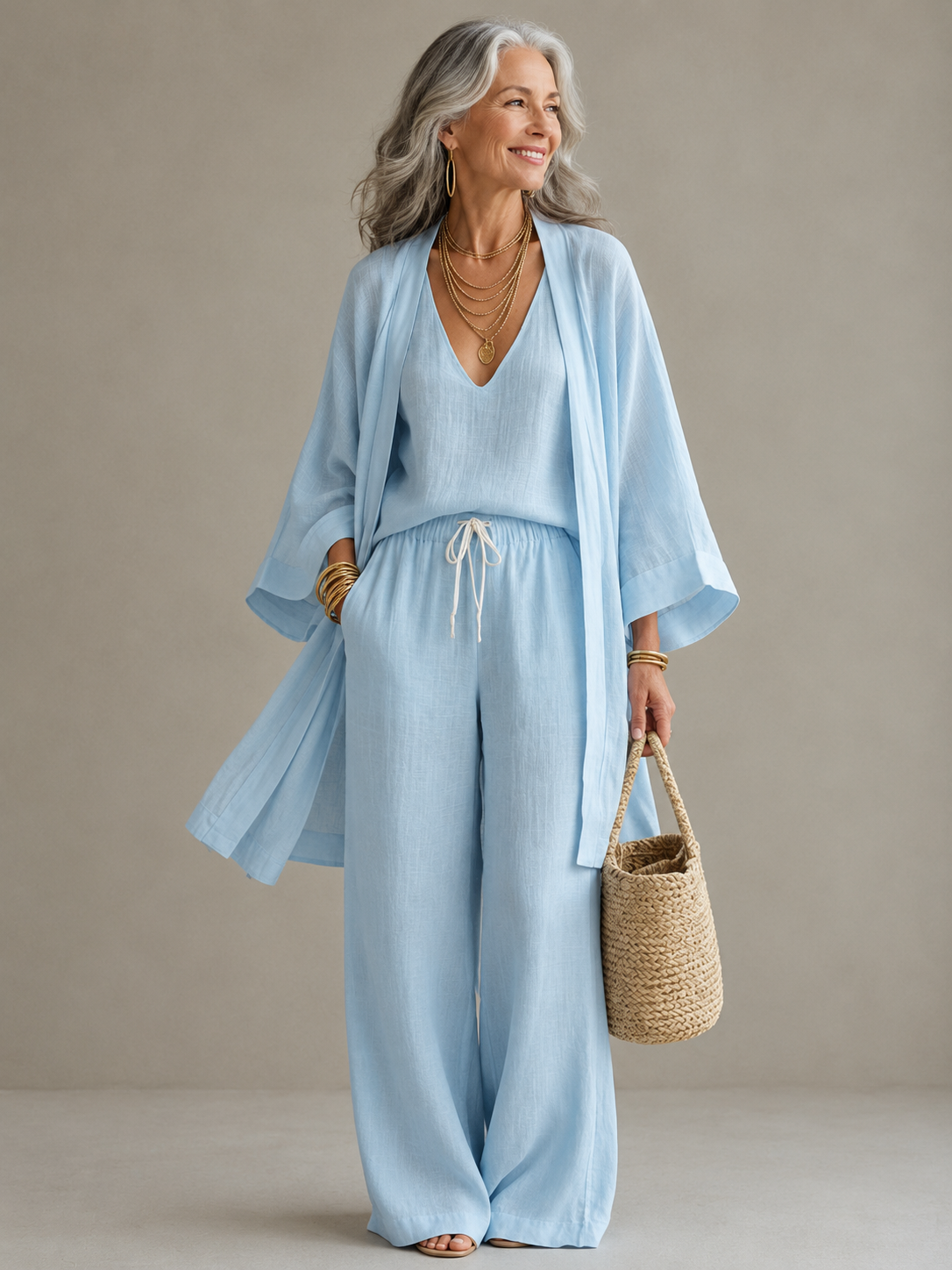 Elena | Wide Leg Pants Set