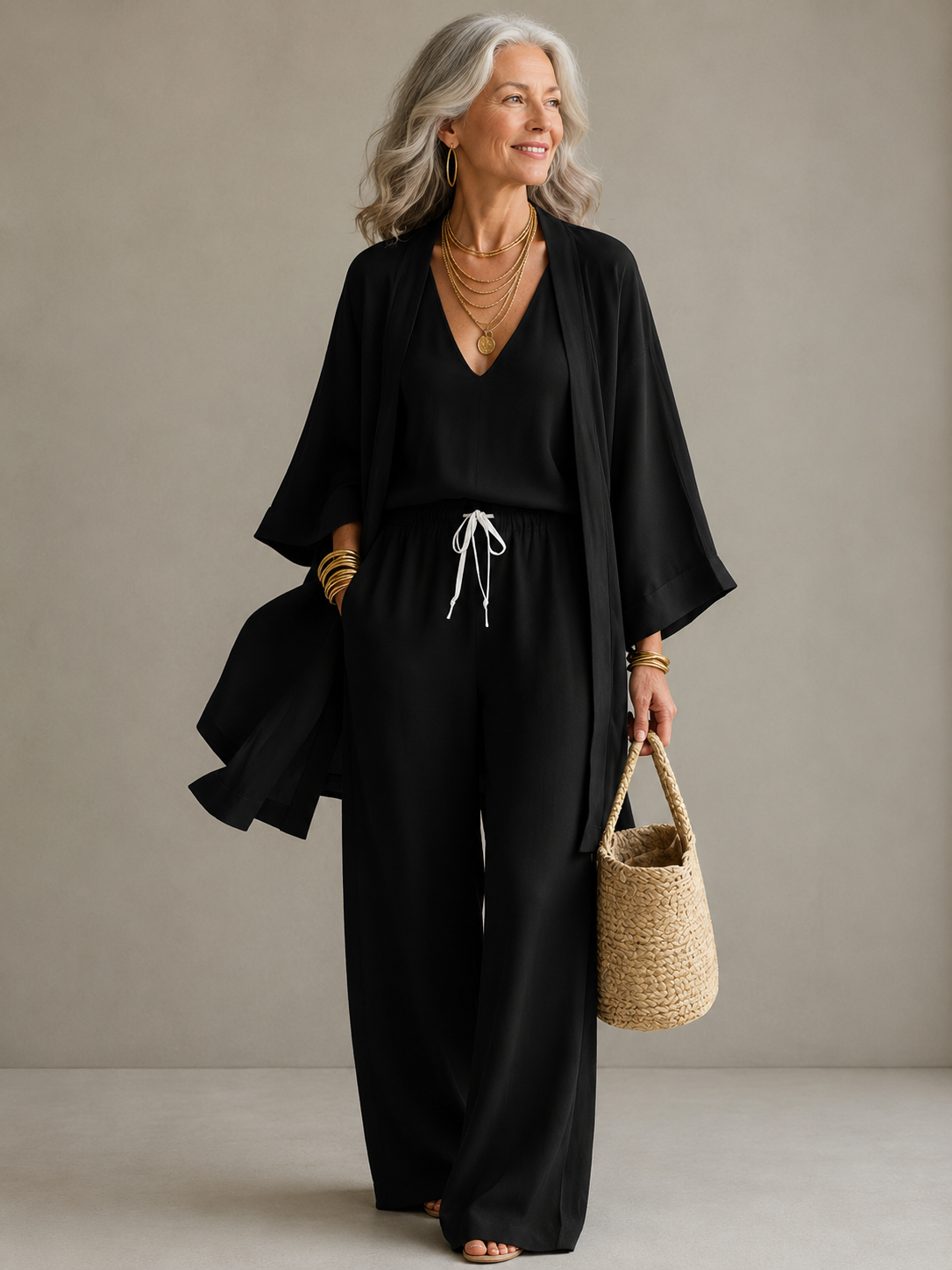 Elena | Wide Leg Pants Set