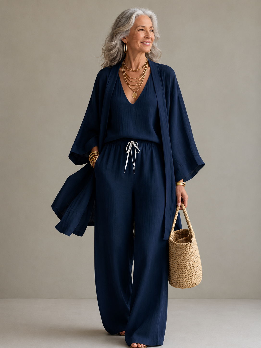 Elena | Wide Leg Pants Set
