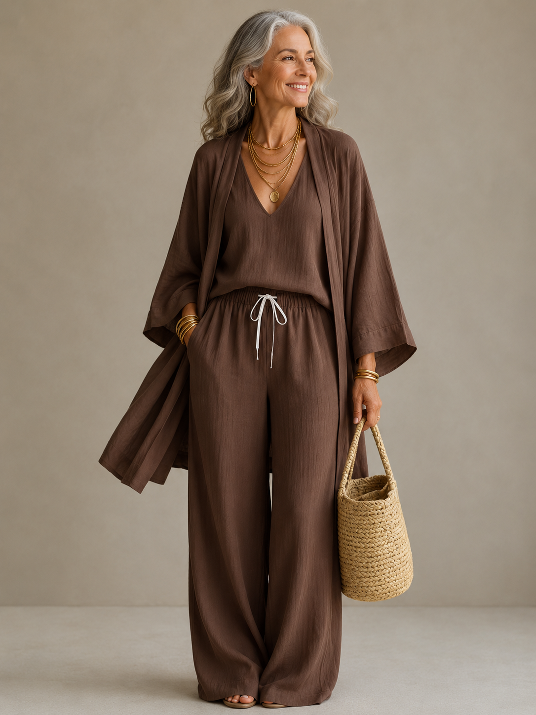 Elena | Wide Leg Pants Set
