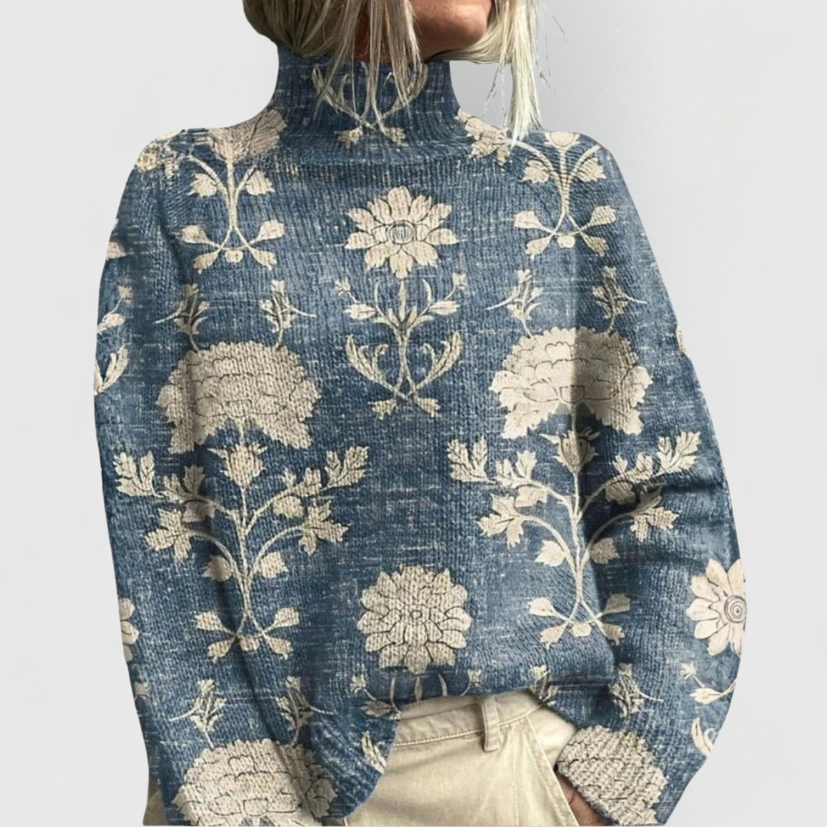 Bernarda | Suéter Elegante de Cuello Alto