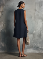 Aubrey | Sleeveless Button Detail Mini Dress