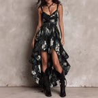 Loretta | Floral Hi-Low Dress