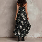 Midnight | Floral Hi-Low Dress