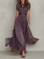 Flavia | Chiffon Maxi Dress