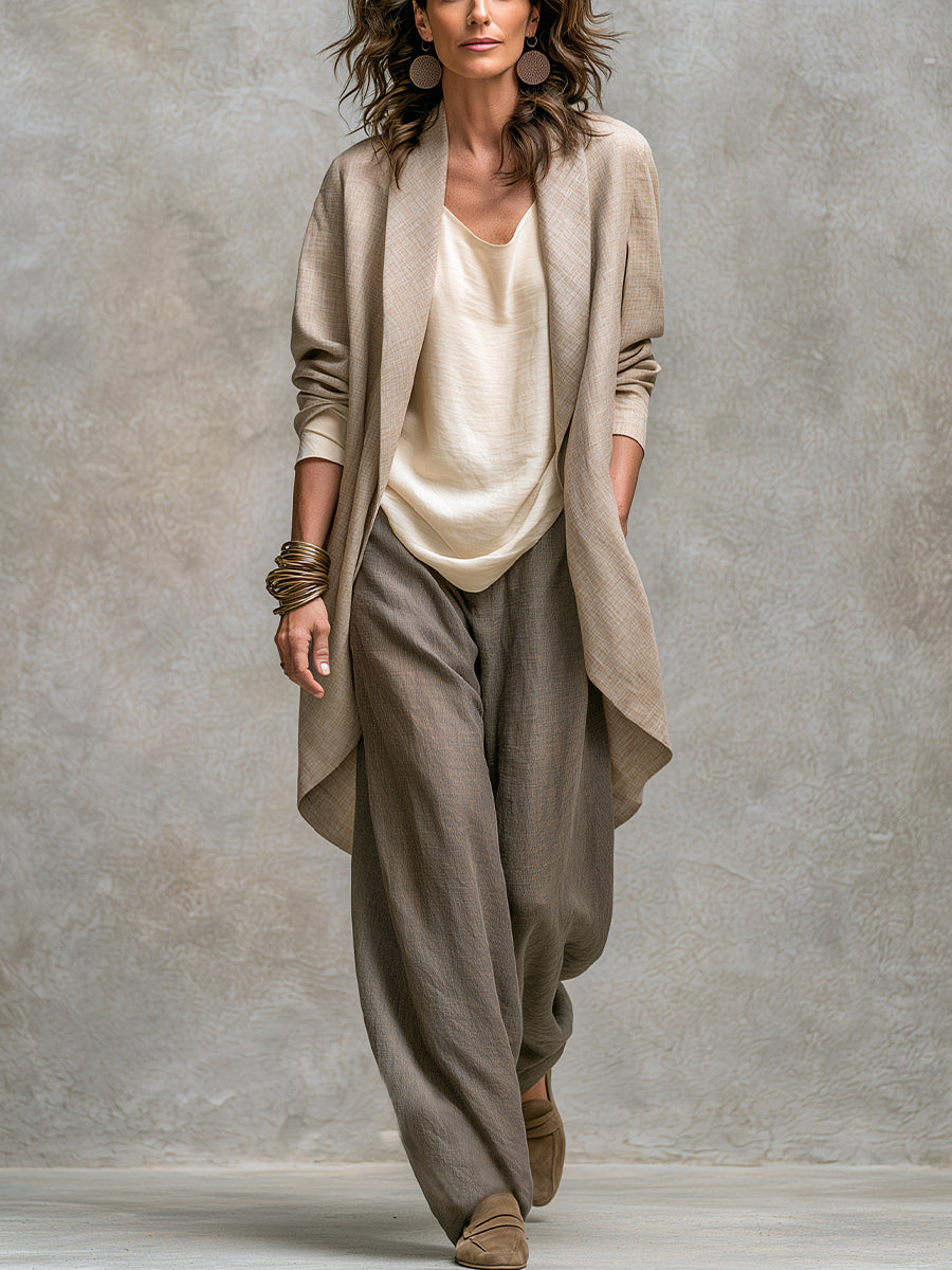 Catalina | Conjunto de Pierna Ancha en Capas