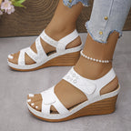 Harper | Cushioned Wedge Sandals