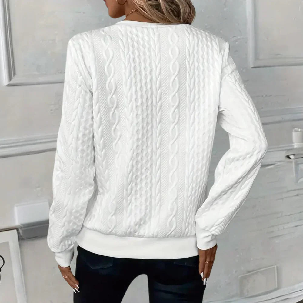 Hailey | V Neck Zipper Sweater