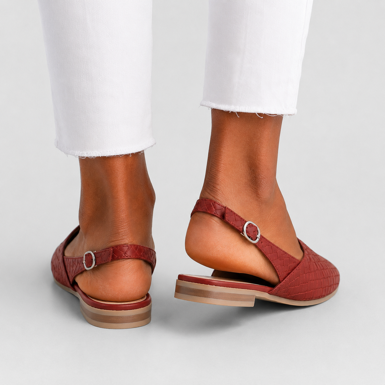 Simone | Braided Loafers with Back Strap