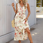 Floral Sleeveless Maxi Dress