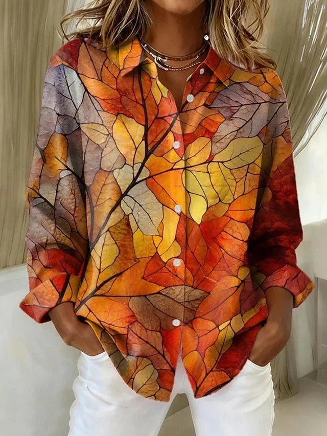 Harper | Floral Button Front Blouse