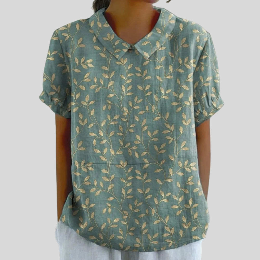 Aubrey | Floral Collared Blouse