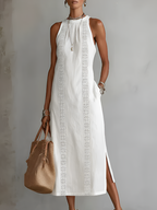 Cecile | Linen Collar Midi