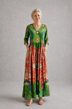 Judith | Floral Print Maxi Dress