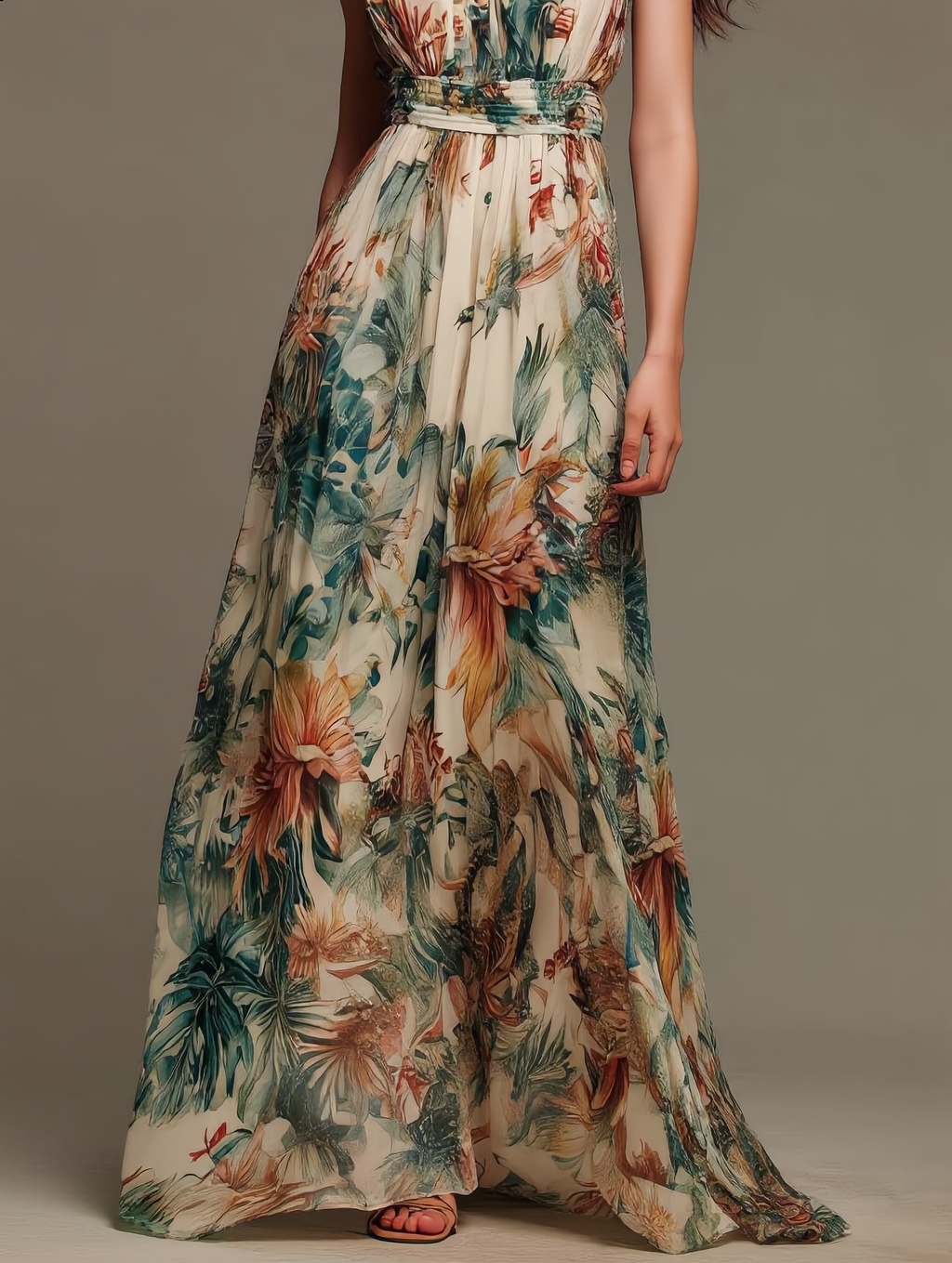 Evelyn | Tropical Botanical Maxi