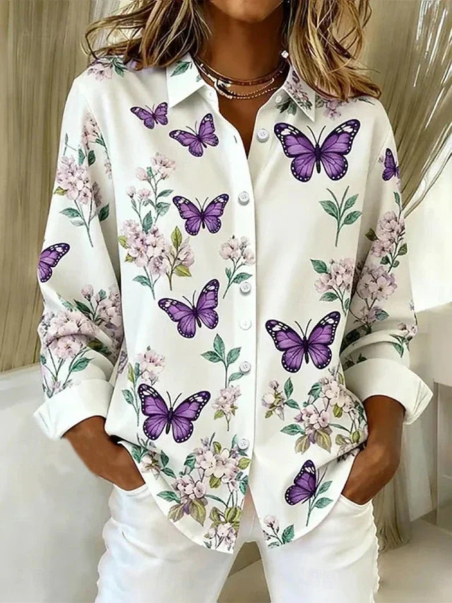 Maya | Butterfly Print Blouse