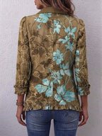 Avery | Boho Floral Ruffle Jacket