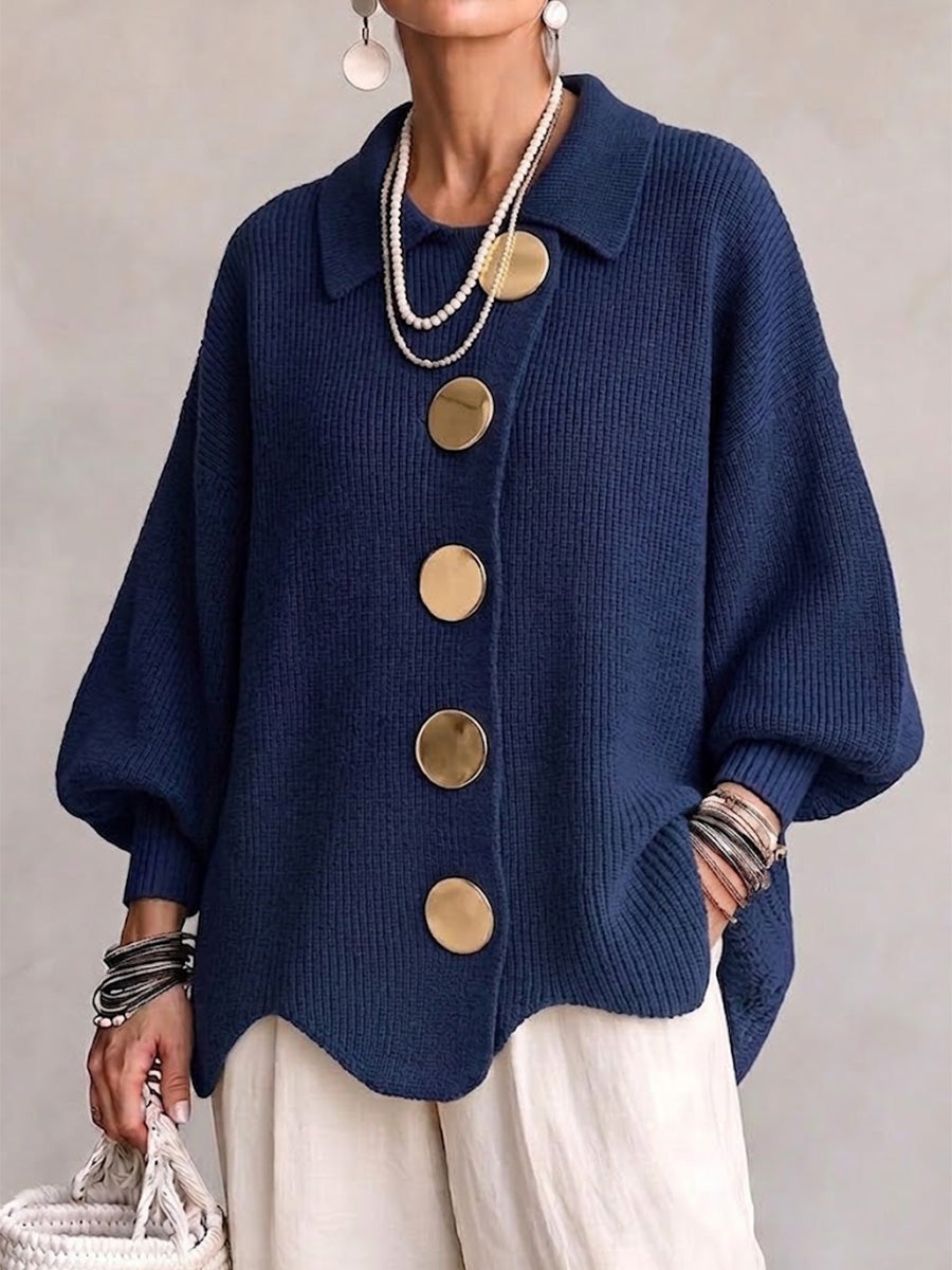 Lucía | Cárdigan Oversized con Cuello
