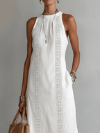 Cecile | Linen Collar Midi