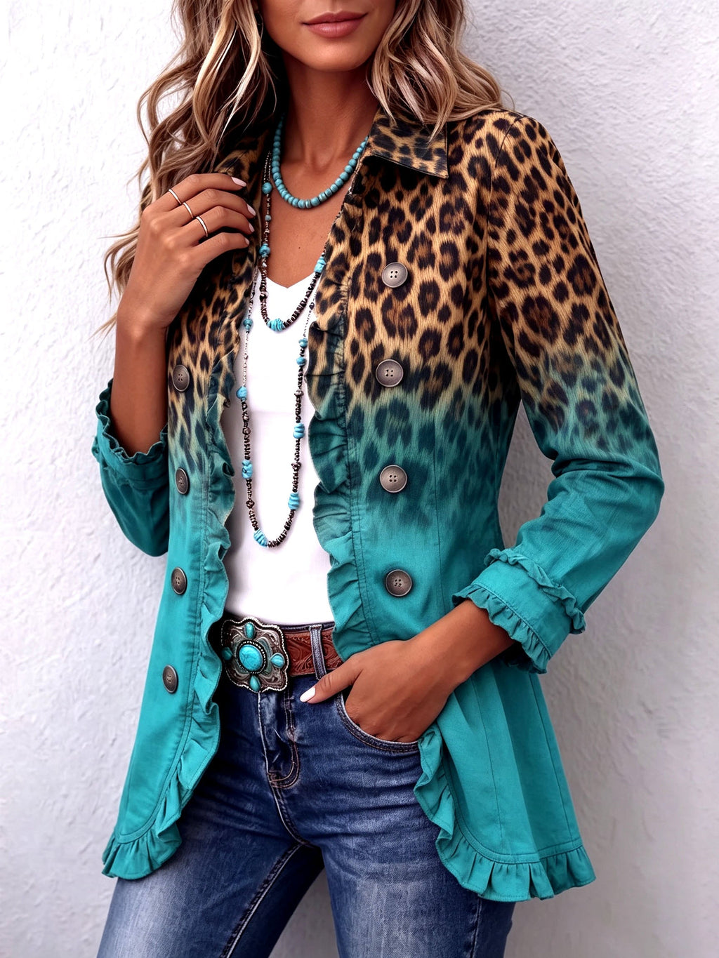 Sloane | Leopard Print Blazer