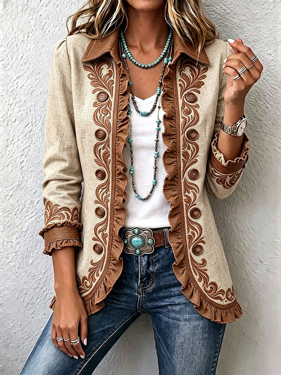 Harper | Vintage Boho Floral Jacket