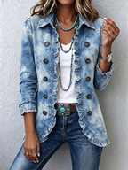 Harper | Boho Floral Ruffle Jacket