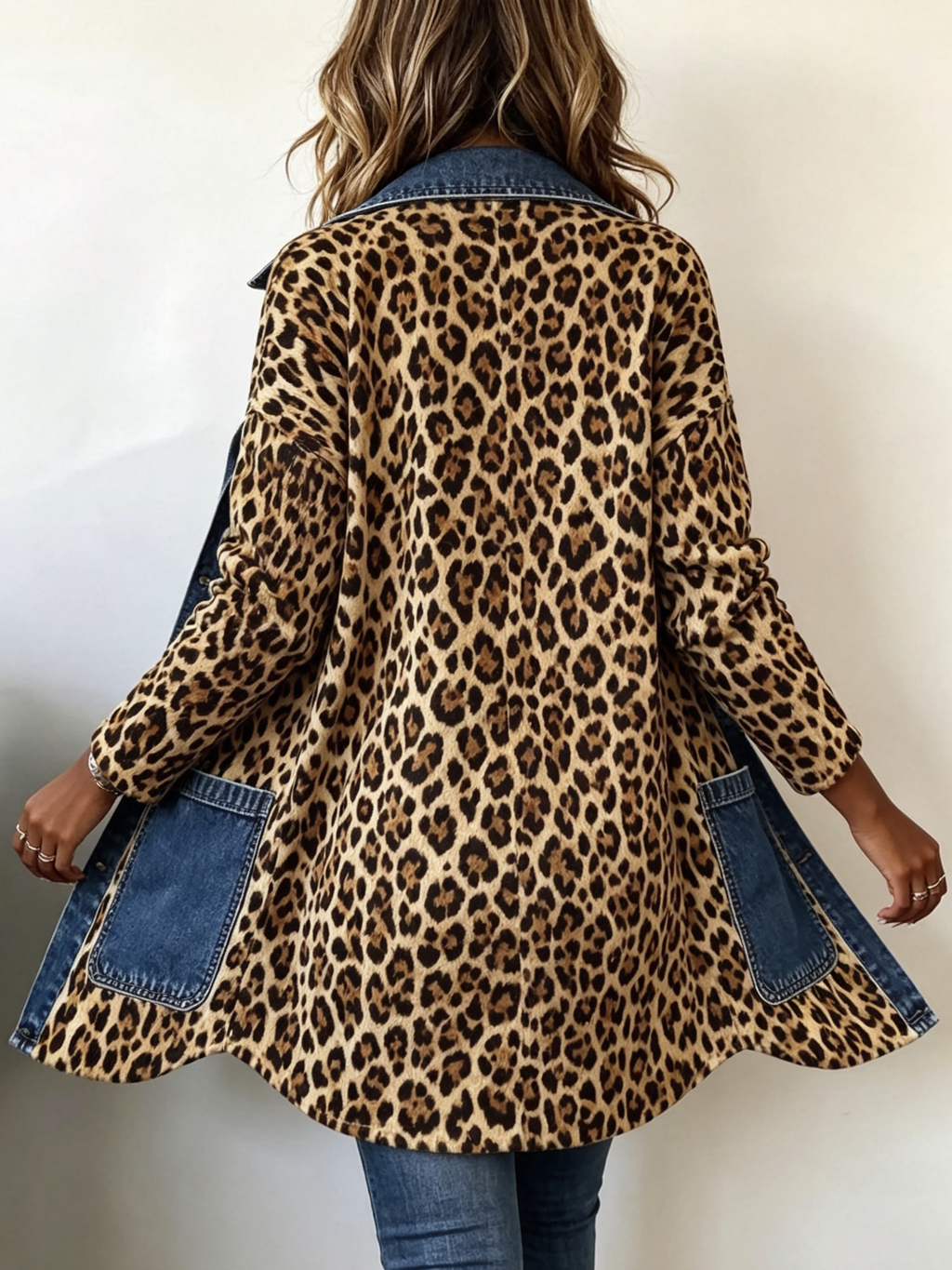 Ava | Leopard Print Longline Jacket