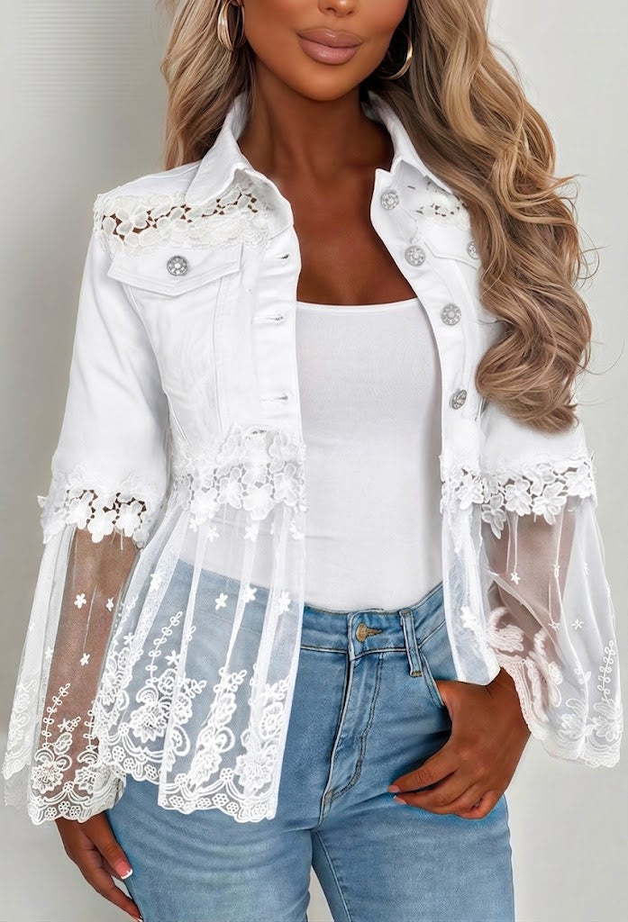 Harper | Sheer Panel Jacket