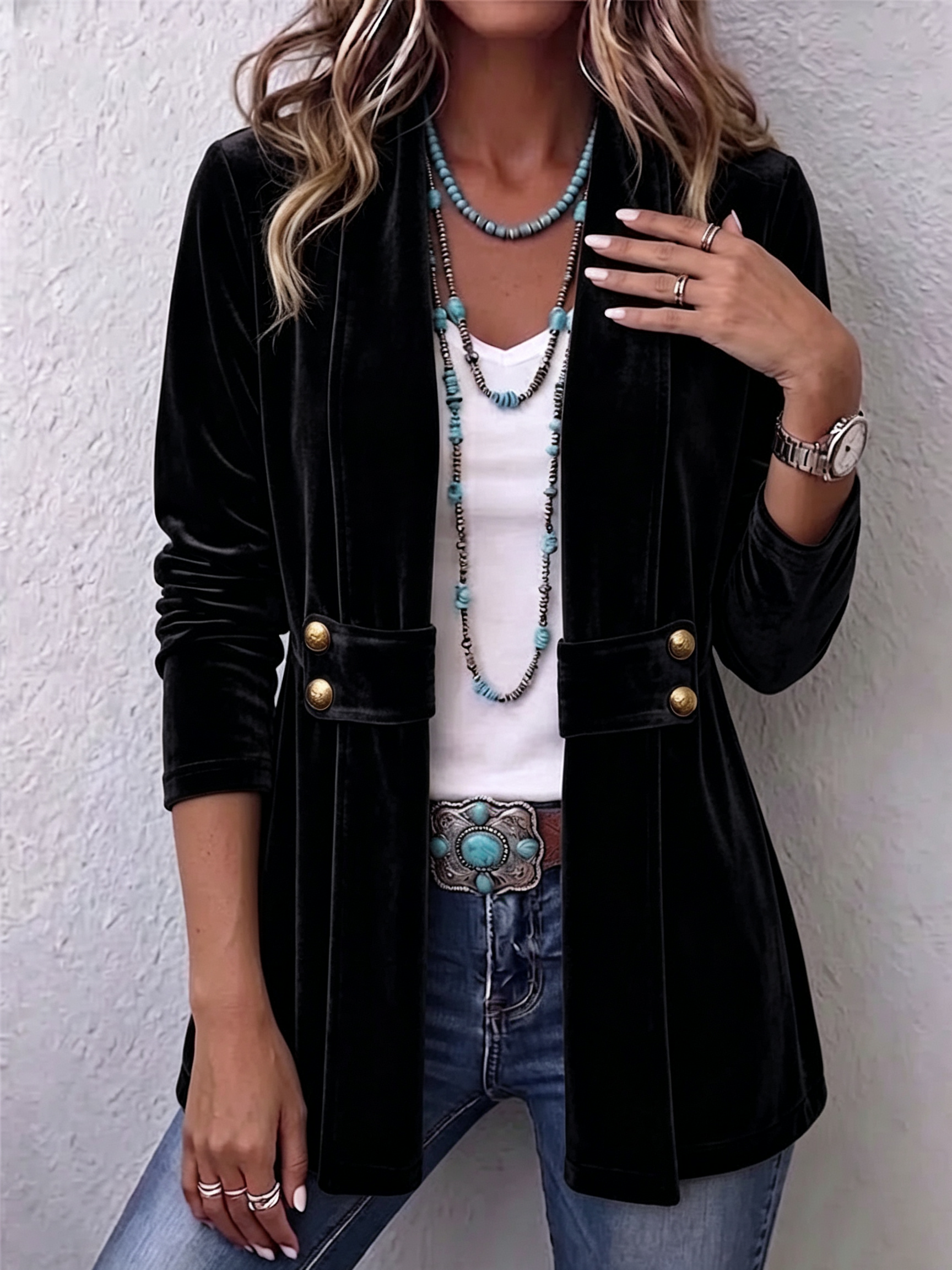 Avery | Open Front Blazer