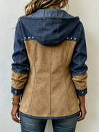 Riley | Patchwork Hooded Jacket