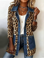 Ava | Leopard Print Longline Jacket