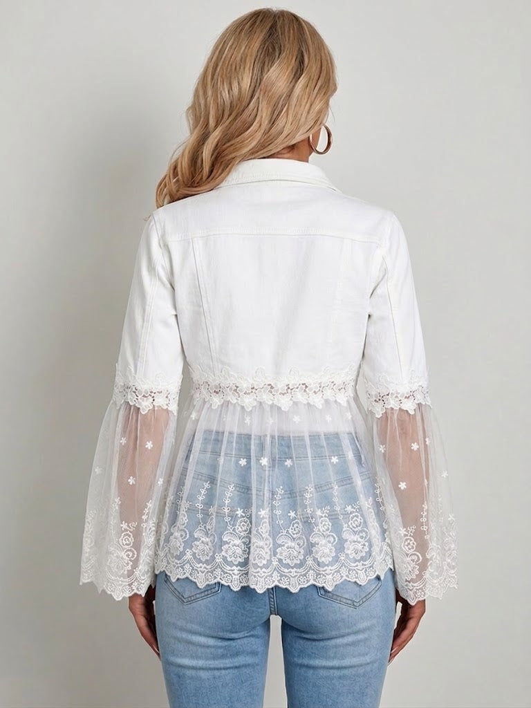 Harper | Sheer Panel Jacket