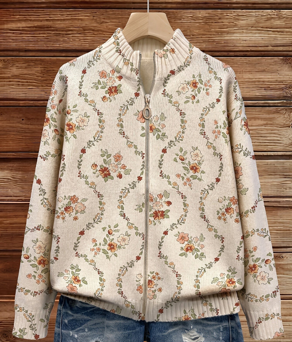 Maya | Cream Floral Art Print
