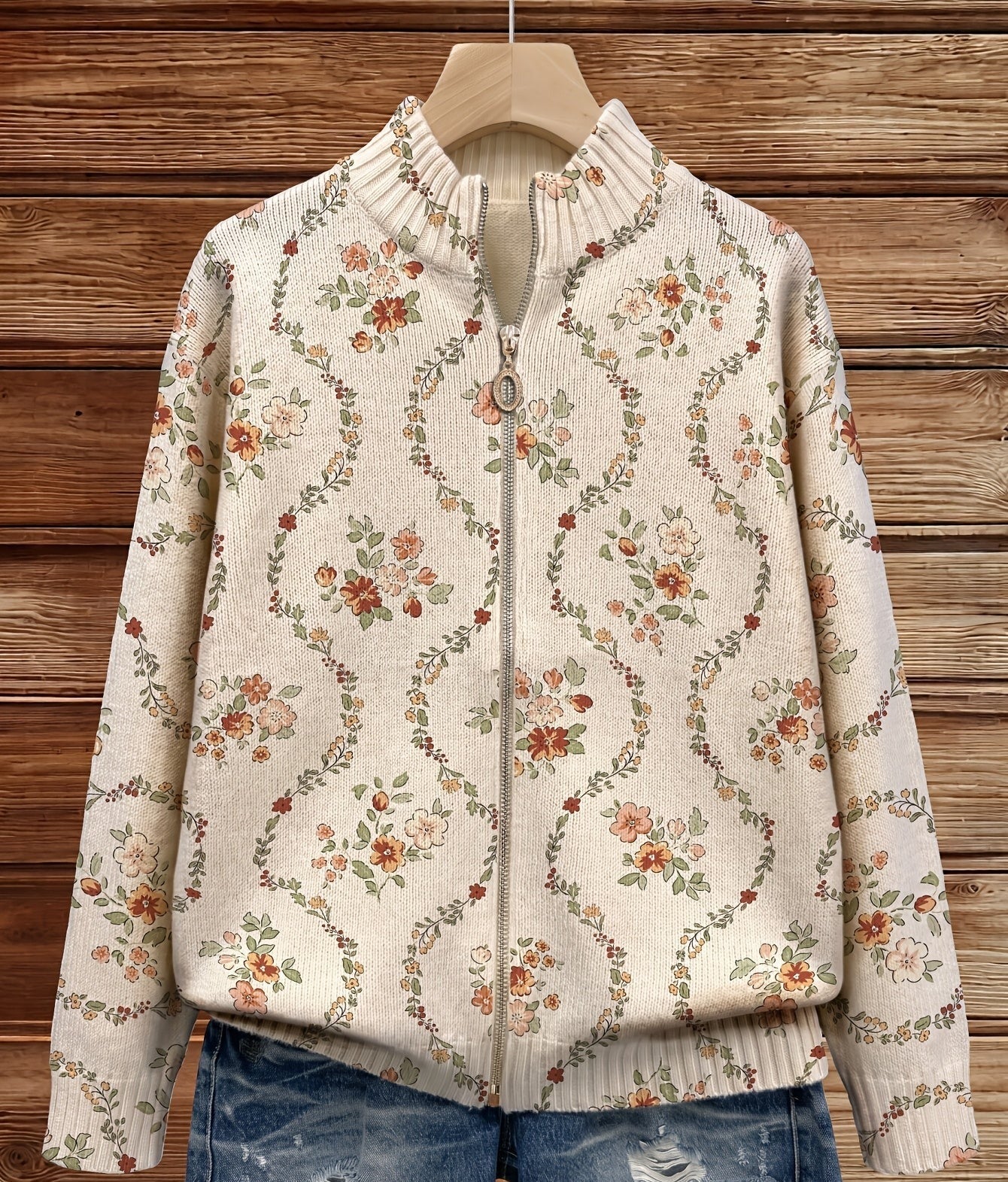 Maya | Cream Floral Art Print