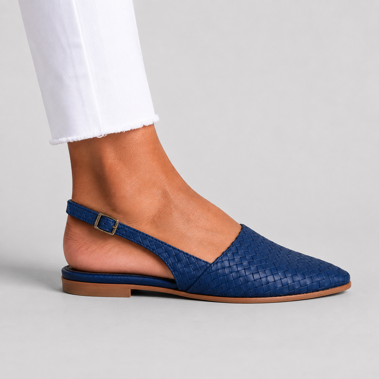 Simone | Braided Loafers with Back Strap